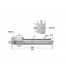 Xi lanh không trục CY3R10-100