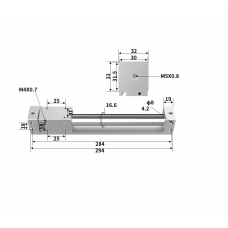 Xi lanh không trục CY3R15-200