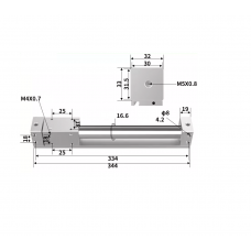 Xi lanh không trục CY3R15-250