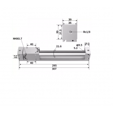 Xi lanh không trục CY3R20-200