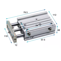 Xi lanh dẫn hướng kép MGPM32-20Z Xi lanh dẫn hướng kép MGPM32-20Z