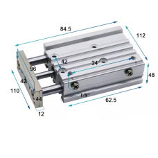 Xi lanh dẫn hướng kép MGPM32-25Z