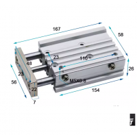 Xi lanh dẫn hướng kép MGPM12-125Z