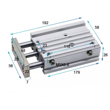 Xi lanh dẫn hướng kép MGPM12-150Z