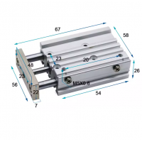 Xi lanh dẫn hướng MGPM12-25Z Xi lanh dẫn hướng MGPM12-25Z