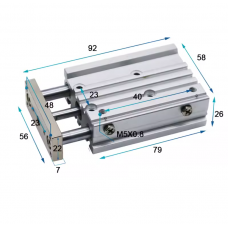 Xi lanh dẫn hướng kép MGPM12-50Z