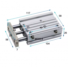 Xi lanh dẫn hướng kép MGPM12-75Z