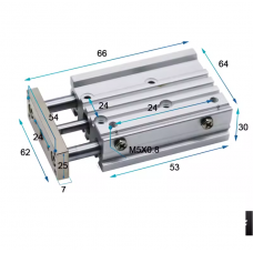 Xi lanh dẫn hướng kép MGPM16-20Z