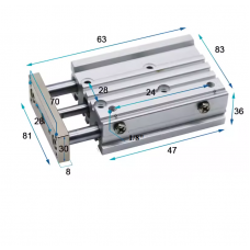 Xi lanh dẫn hướng kép MGPM20-10Z