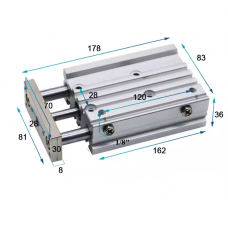 Xi lanh dẫn hướng kép MGPM20-125Z