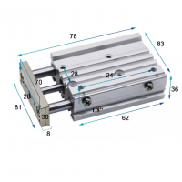 Xi lanh dẫn hướng kép MGPM20-25Z