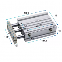 Xi lanh dẫn hướng kép MGPM32-100Z Xi lanh dẫn hướng kép MGPM32-100Z