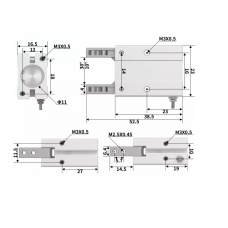 Xi lanh kẹp góc HFY10