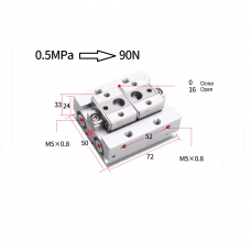 Xi lanh kẹp MHF2-16D