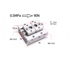 Xi lanh kẹp MHF2-16D1