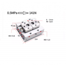 Xi lanh kẹp MHF2-20D1