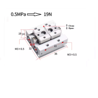 Xi lanh kẹp MHF2-8D Xi lanh kẹp MHF2-8D