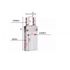 Xi lanh kẹp vuông góc MHZ2-6D