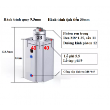 Xi lanh kẹp xoay phải MKB25-30RZ