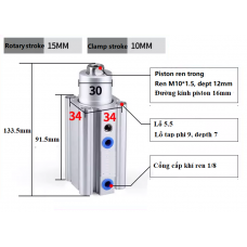 Xi lanh xoay kẹp SMC MKB32-20LZ