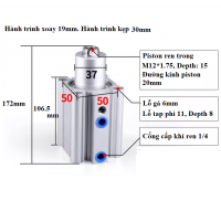 Xi lanh kẹp xoay phải MKB50-30RZ