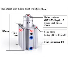 Xi lanh kẹp xoay phải MKB50-50LZ