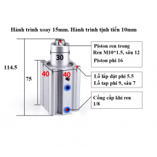 Xi lanh xoay kẹp phải MKB40-10RZ