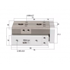 Xi lanh bàn trượt tuyến tính MXQ12-20A