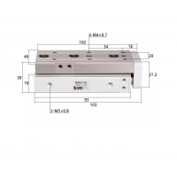 Xi lanh bàn trượt tuyến tính MXQ12-40