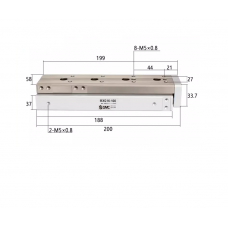 Xi lanh bàn trượt tuyến tính MXQ16-100