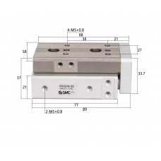 Xi lanh bàn trượt tuyến tính MXQ16-20