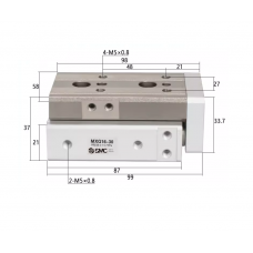 Xi lanh bàn trượt tuyến tính MXQ16-30