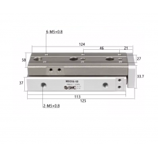 Xi lanh bàn trượt tuyến tính MXQ16-50