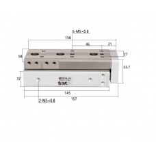 Xi lanh bàn trượt tuyến tính MXQ16-75