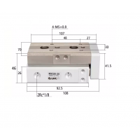 Xi lanh bàn trượt tuyến tính MXQ20-30 Xi lanh bàn trượt tuyến tính MXQ20-30