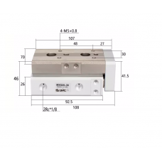 Xi lanh bàn trượt tuyến tính MXQ20-30