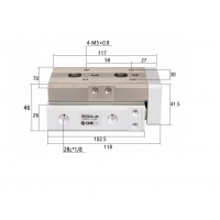 Xi lanh bàn trượt tuyến tính MXQ20-40 Xi lanh bàn trượt tuyến tính MXQ20-40