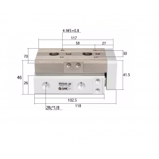 Xi lanh bàn trượt tuyến tính MXQ20-40