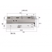 Xi lanh bàn trượt tuyến tính MXQ20-50 Xi lanh bàn trượt tuyến tính MXQ20-50