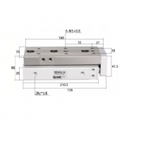 Xi lanh bàn trượt tuyến tính MXQ20-75 Xi lanh bàn trượt tuyến tính MXQ20-75
