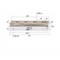 Xi lanh bàn trượt tuyến tính MXQ25-100