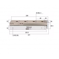 Xi lanh bàn trượt tuyến tính MXQ25-100