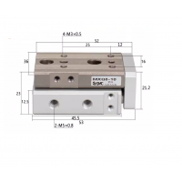 Xi lanh bàn trượt tuyến tính MXQ8-10