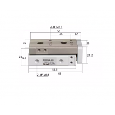 Xi lanh bàn trượt tuyến tính MXQ8-20