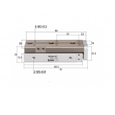 Xi lanh bàn trượt tuyến tính MXQ8-40