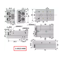 Xi lanh trượt tuyến tính MXS12-10