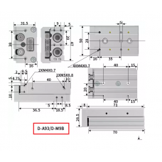 Xi lanh trượt tuyến tính MXS12-20