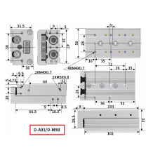 Xi lanh trượt tuyến tính MXS12-50