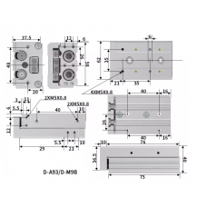 Xi lanh trượt tuyến tính MXS16-10