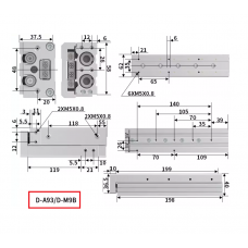 Xi lanh trượt tuyến tính MXS16-100